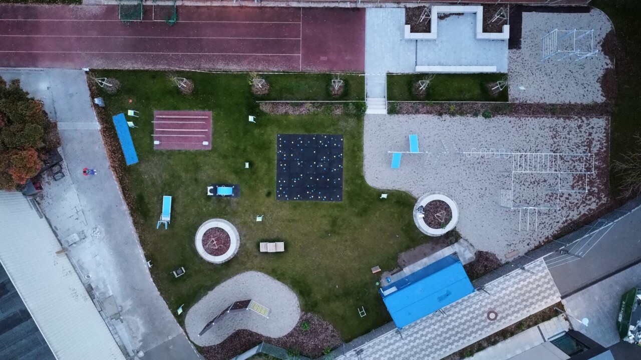 Der Bewegungspark des TV 1881 Altdorf aus der Vogelperspektive